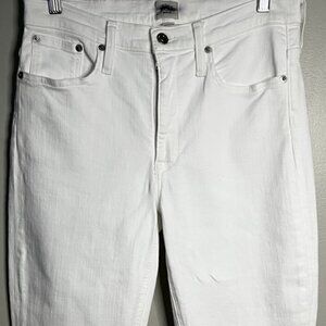J Crew 9" mid-rise demi-boot crop jean in white Item J1752 Size 30